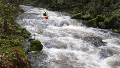 Dans la gorge, apres le saut (10-11-2012).